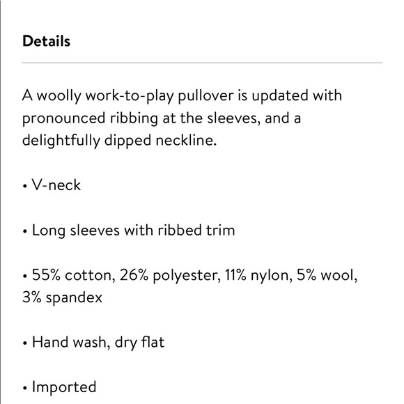 Something Navy V-Neck Sweater - Picture 7 of 7